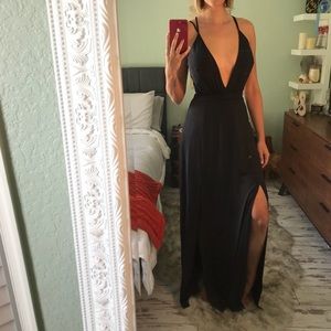 Black sexy Gown Maxi
